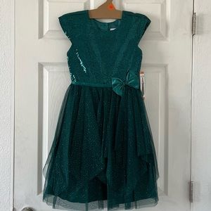 Jona Michelle Big Girl's Sparkling Soutache Sequin Fanciful Dress-Size 12